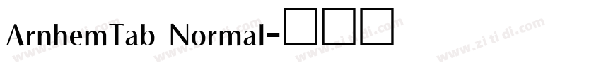 ArnhemTab Normal字体转换
